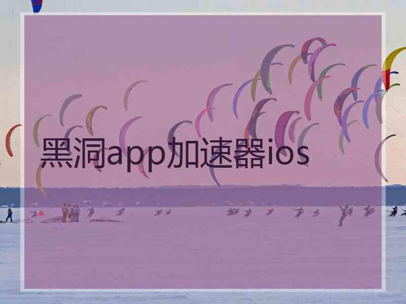 黑洞app加速器ios