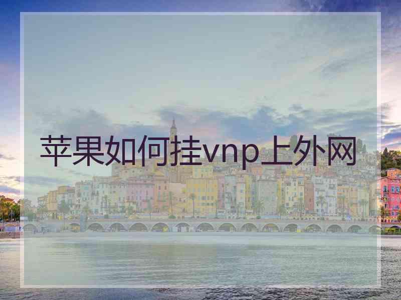 苹果如何挂vnp上外网