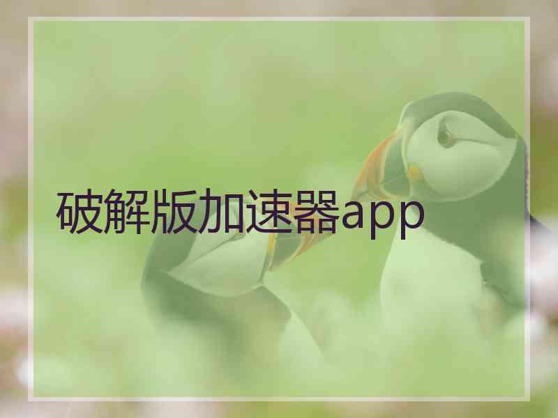 破解版加速器app