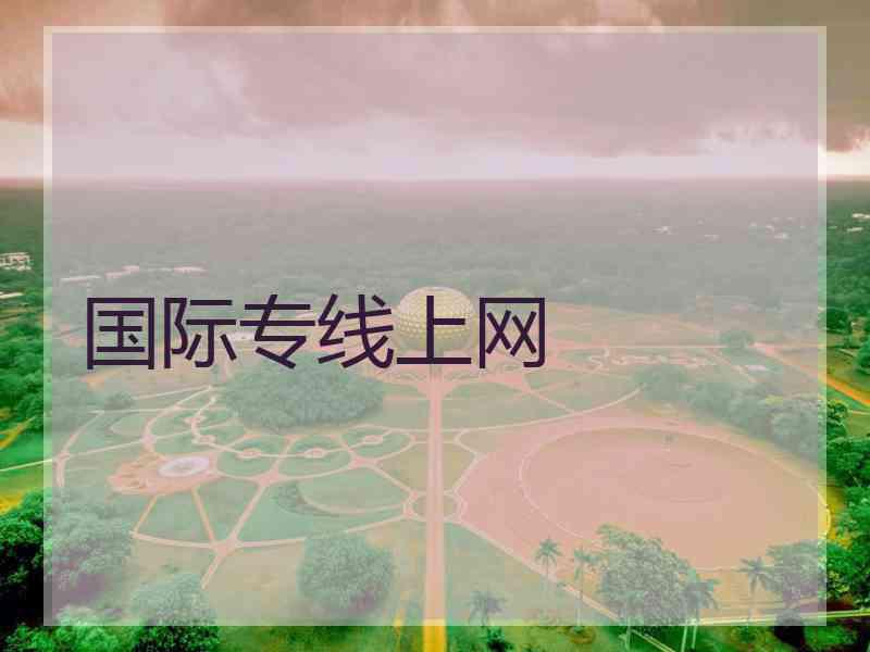 国际专线上网