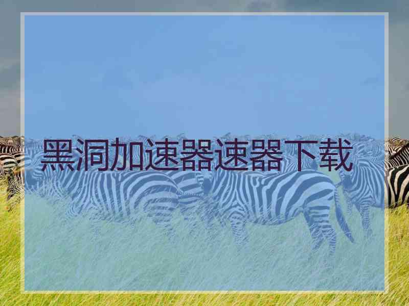 黑洞加速器速器下载