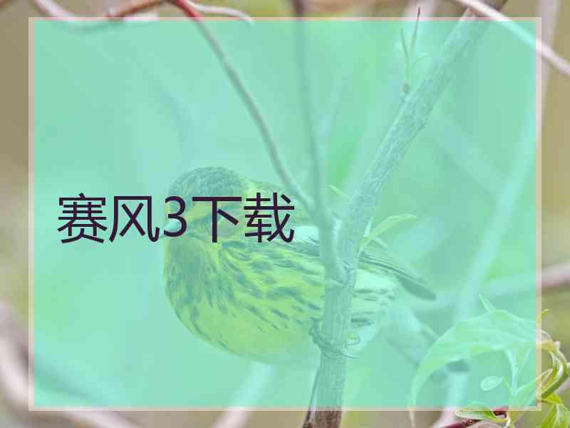 赛风3下载
