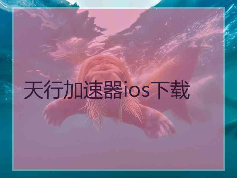 天行加速器ios下载