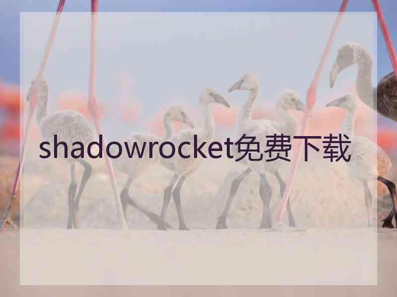 shadowrocket免费下载