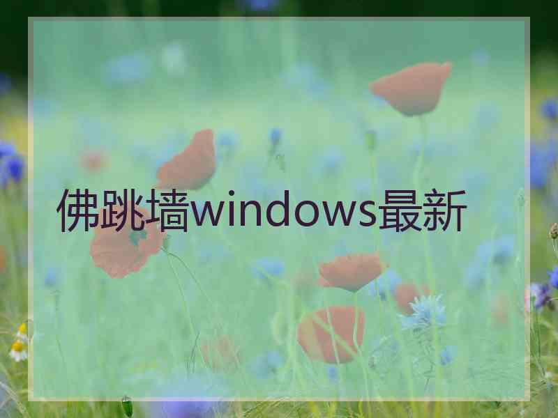 佛跳墙windows最新