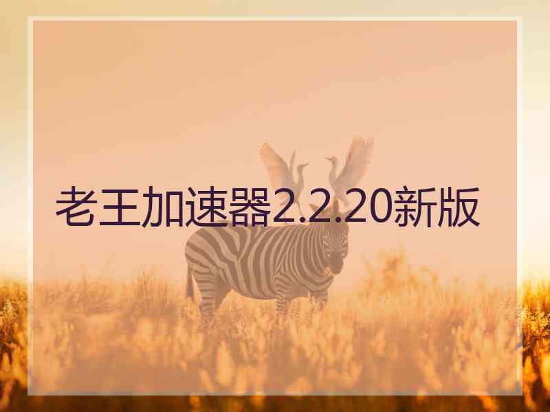 老王加速器2.2.20新版