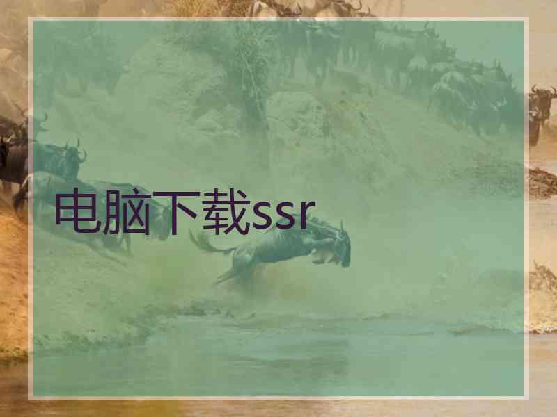 电脑下载ssr