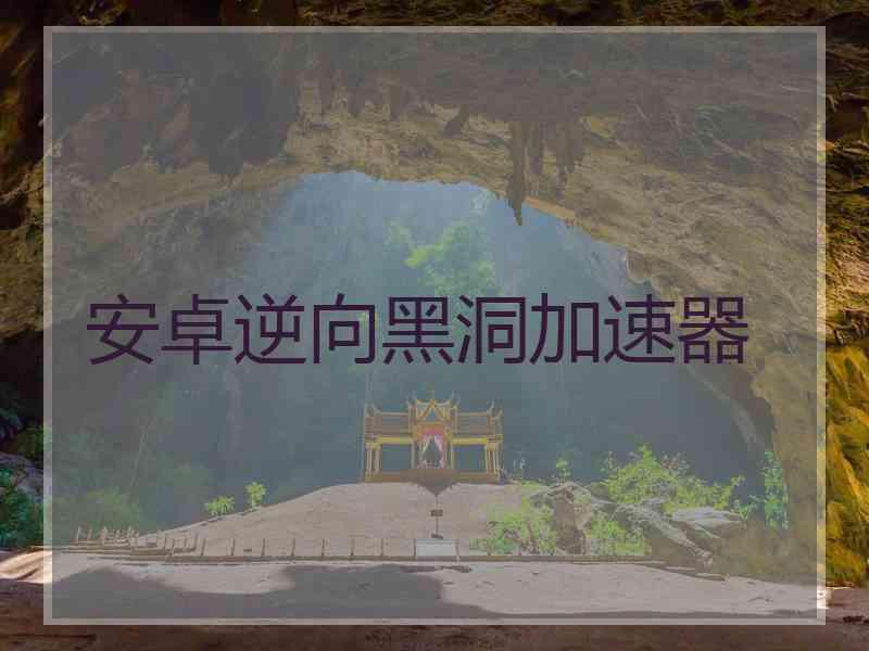 安卓逆向黑洞加速器
