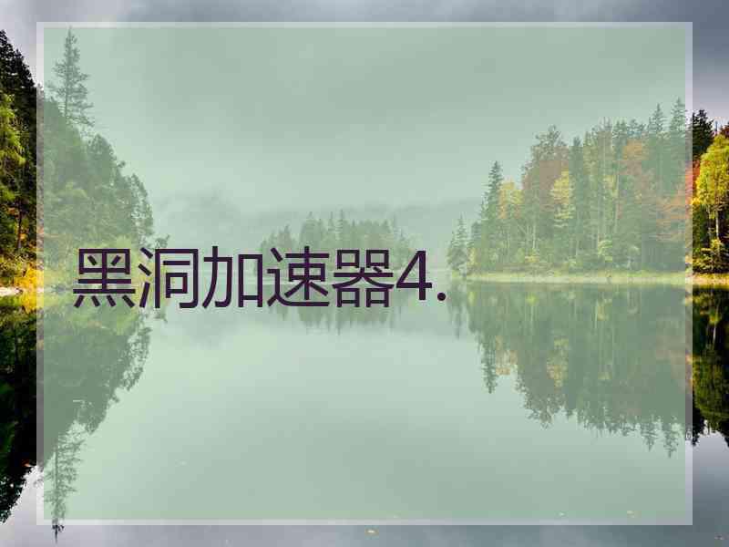 黑洞加速器4.