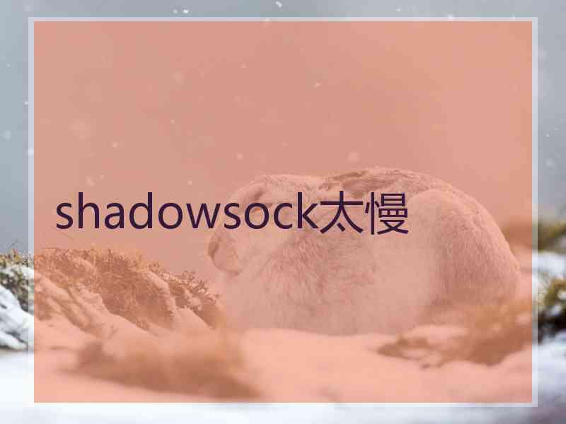 shadowsock太慢