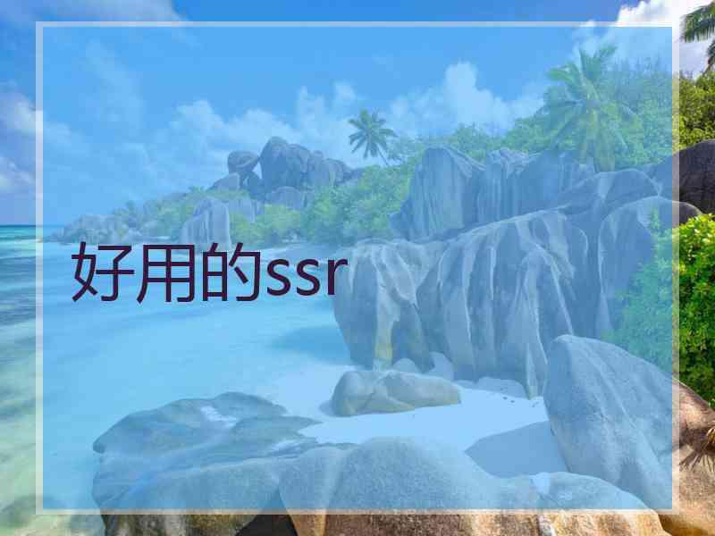 好用的ssr