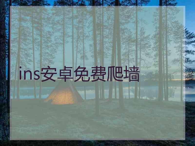 ins安卓免费爬墙
