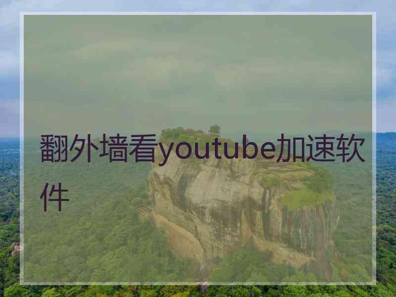 翻外墙看youtube加速软件