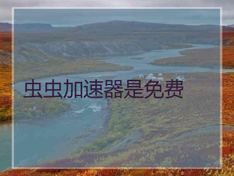 虫虫加速器是免费