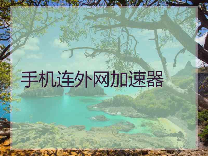 手机连外网加速器