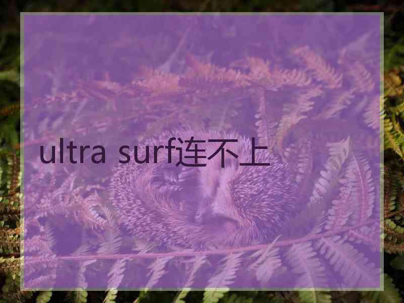 ultra surf连不上