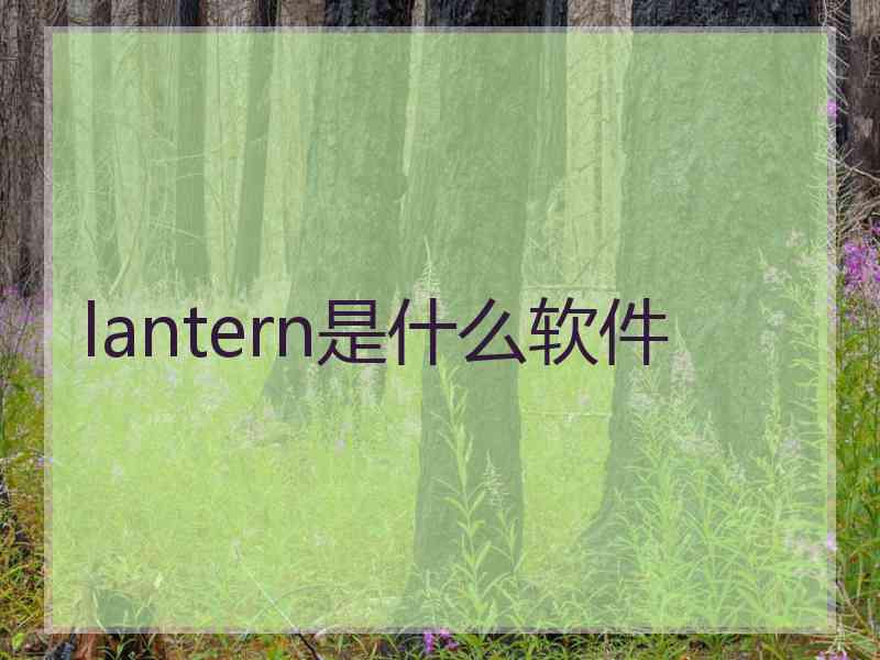 lantern是什么软件