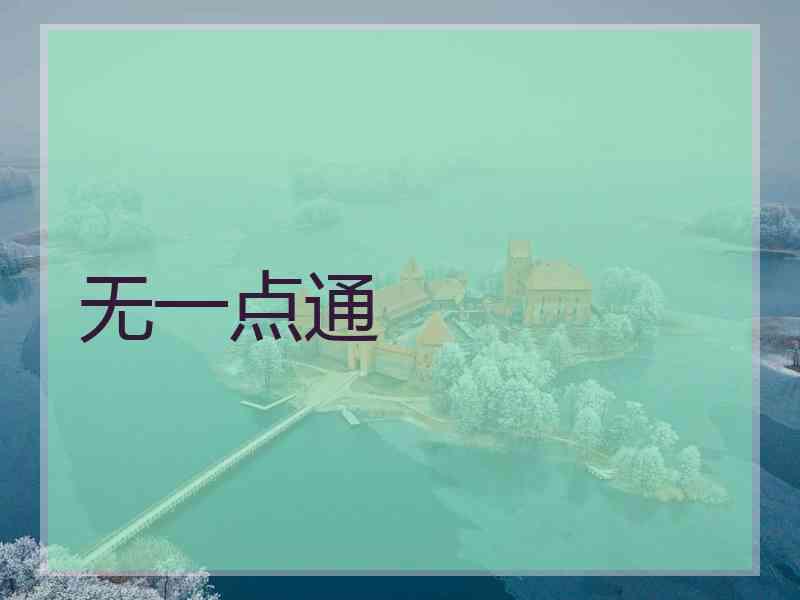 无一点通