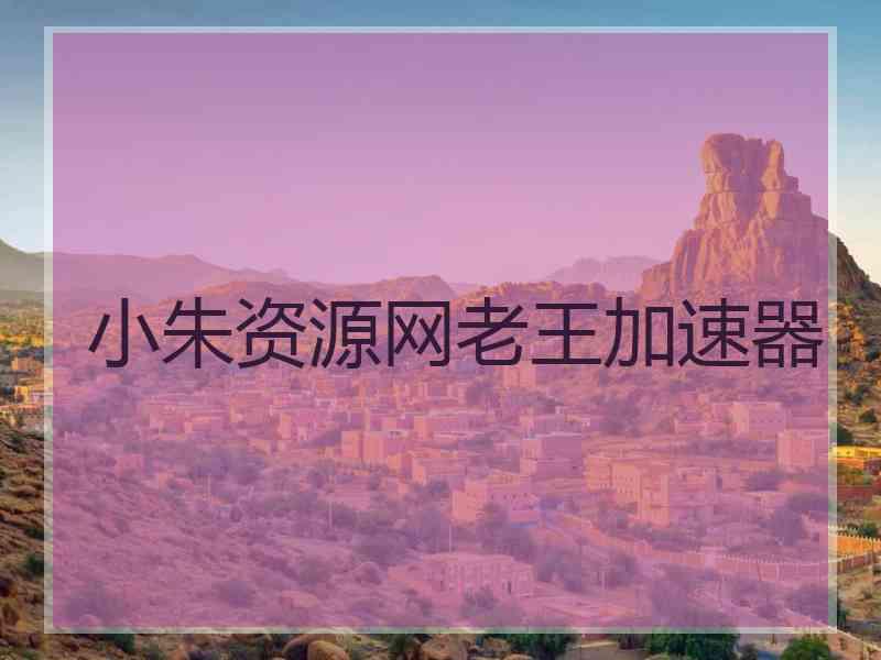 小朱资源网老王加速器