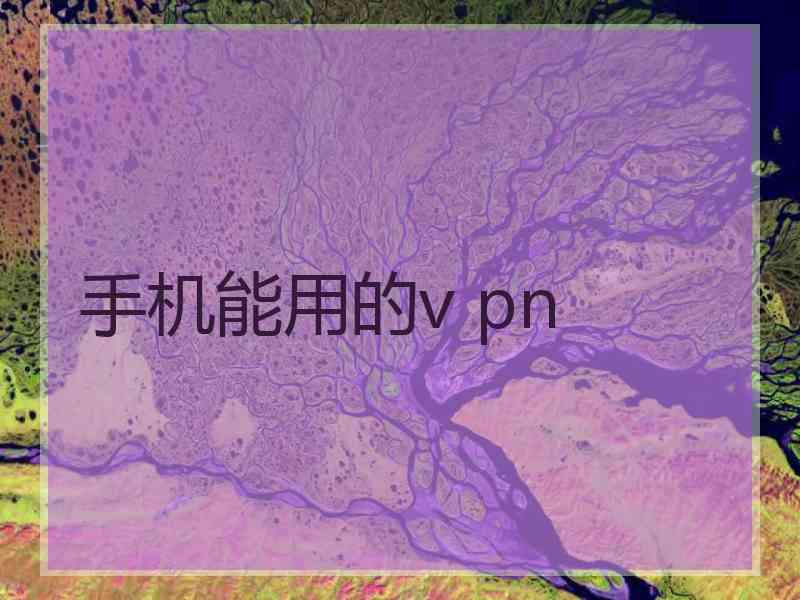手机能用的v pn