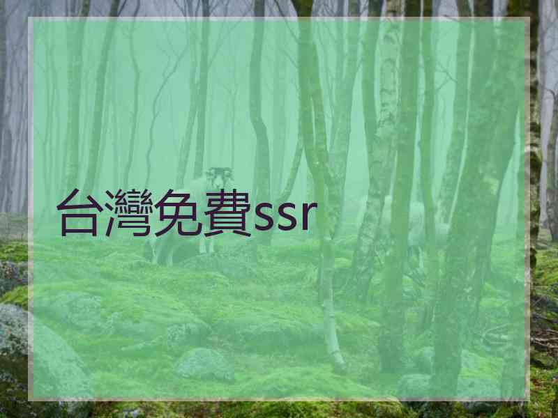 台灣免費ssr