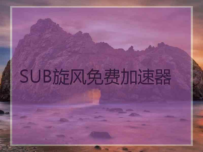 SUB旋风免费加速器