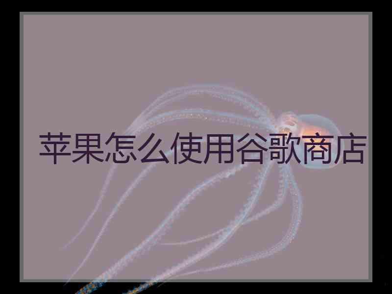 苹果怎么使用谷歌商店