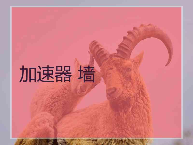 加速器 墙