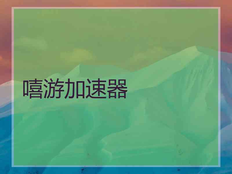 嘻游加速器