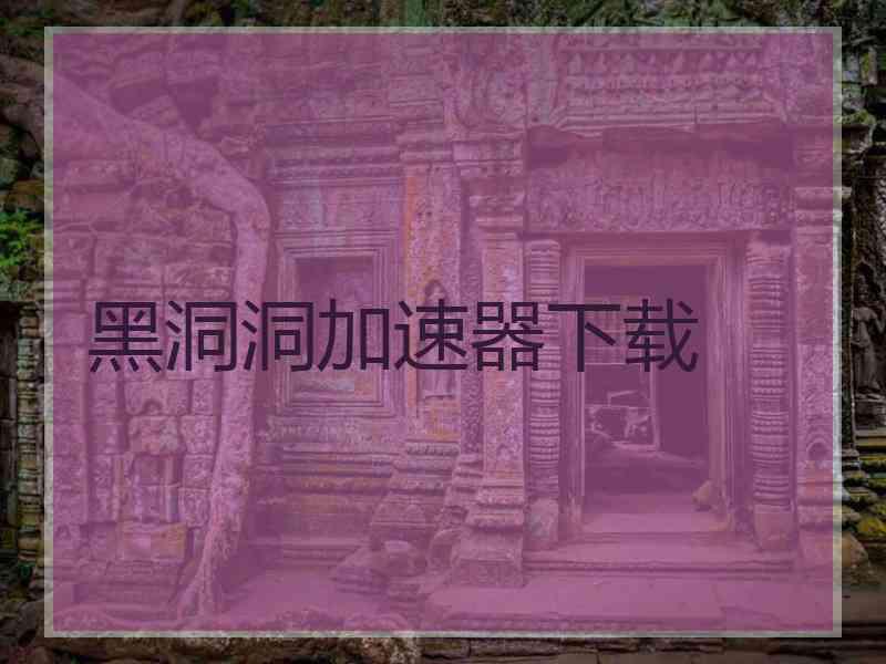 黑洞洞加速器下载