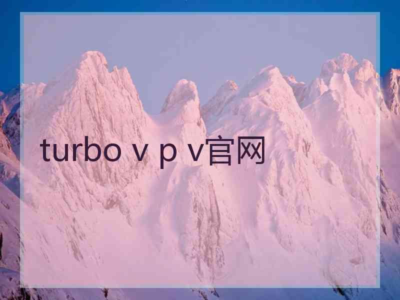 turbo v p v官网