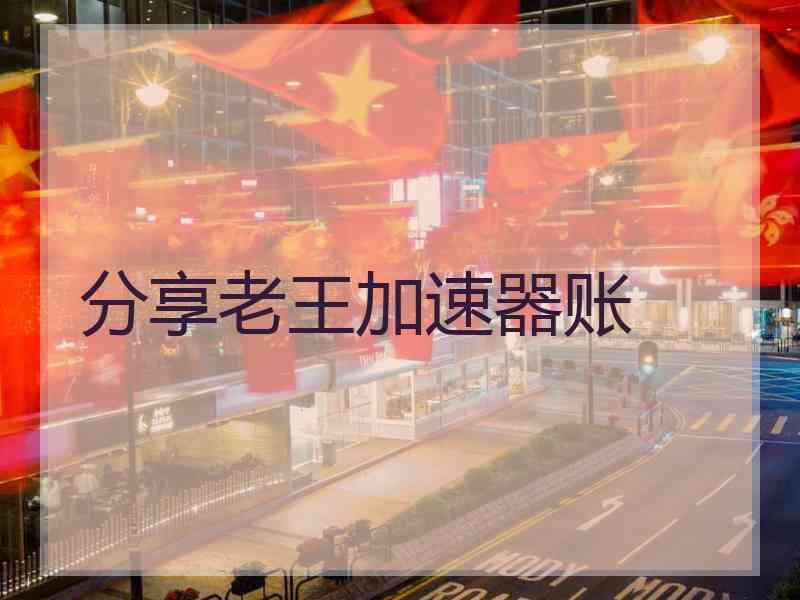 分享老王加速器账