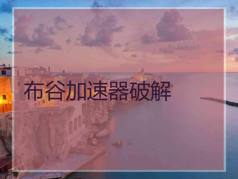 布谷加速器破解