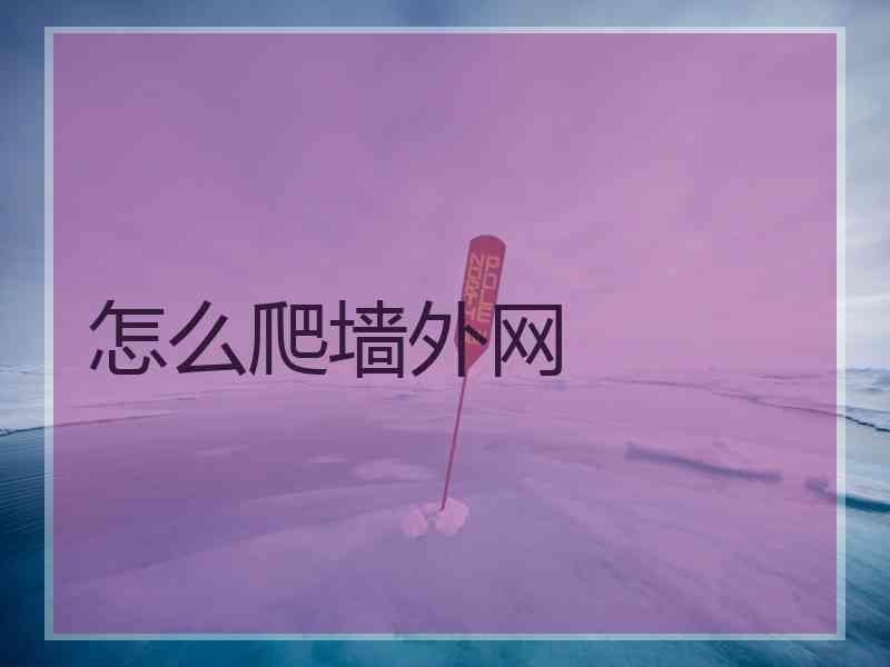 怎么爬墙外网