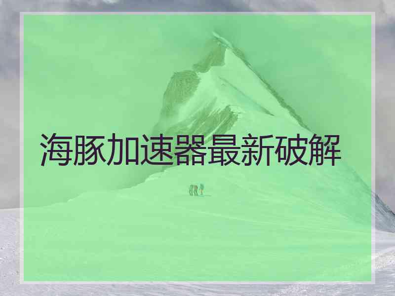 海豚加速器最新破解