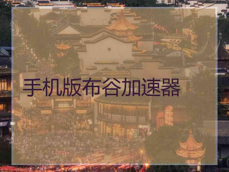 手机版布谷加速器