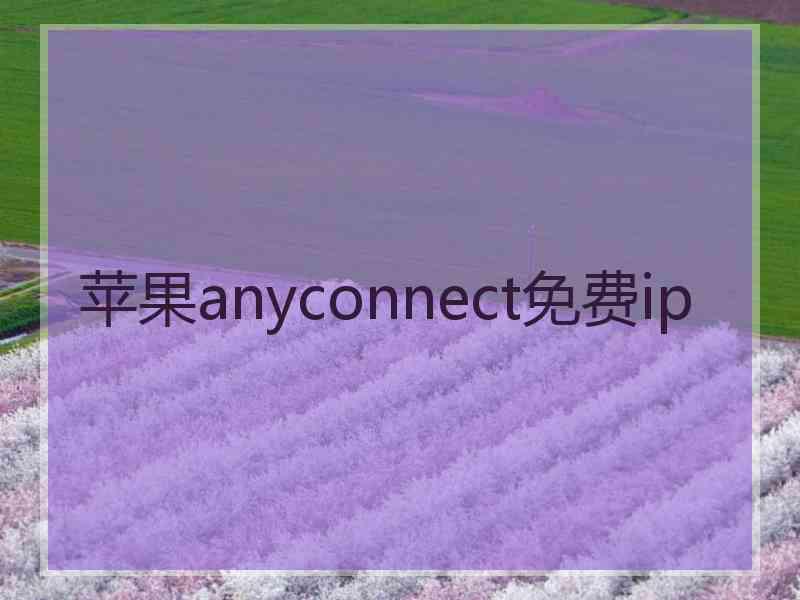 苹果anyconnect免费ip