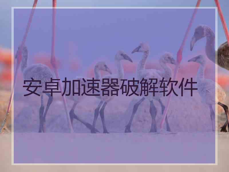 安卓加速器破解软件
