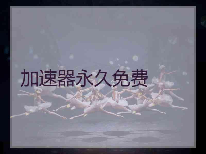 加速器永久免费